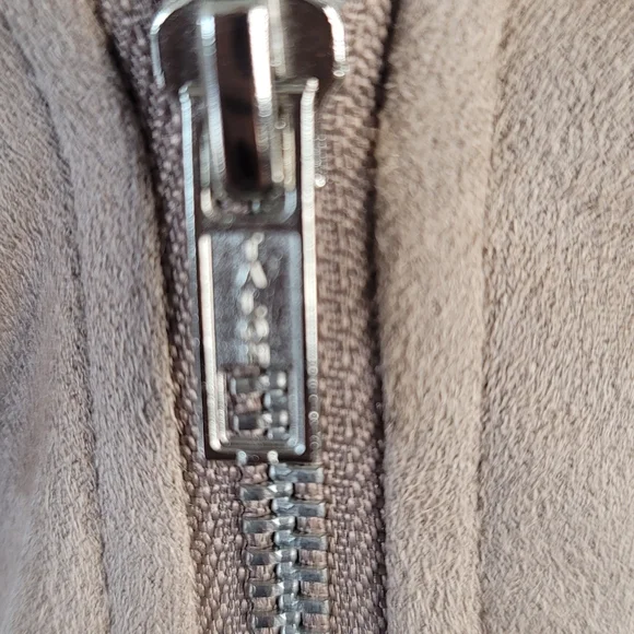 Market And Spruce Faux Suede Motorcycle Jacket Camel Size Small - Picture 8 of 11